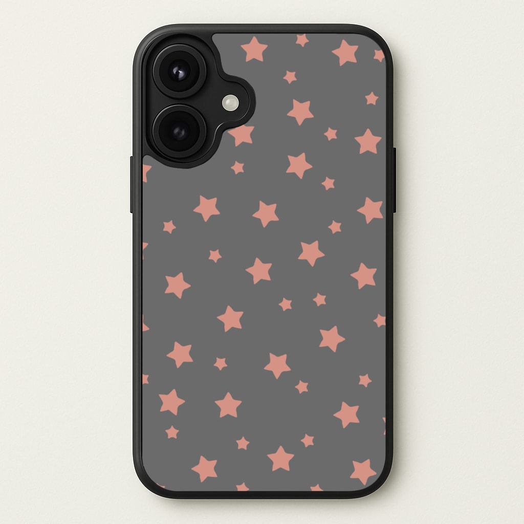 Rose Gold Star Pattern Phone Case for iPhone 17