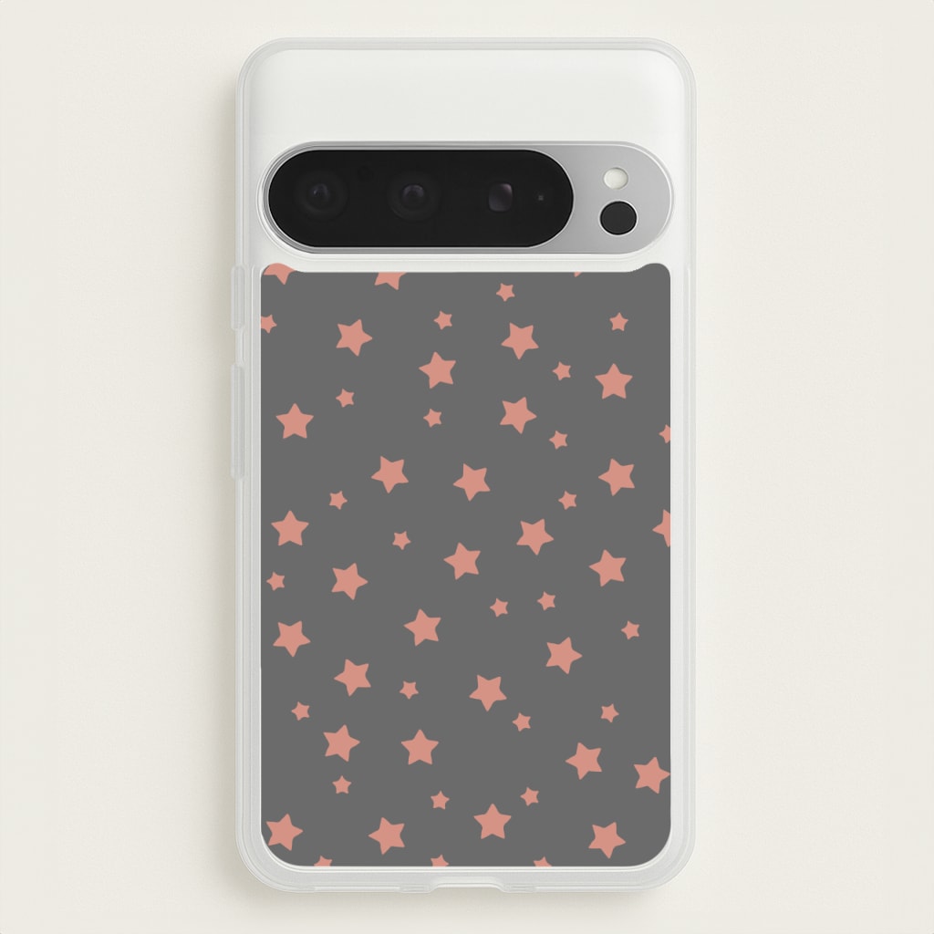 Rose Gold Star Pattern - Phone Case for Google Pixel 9 Pro XL