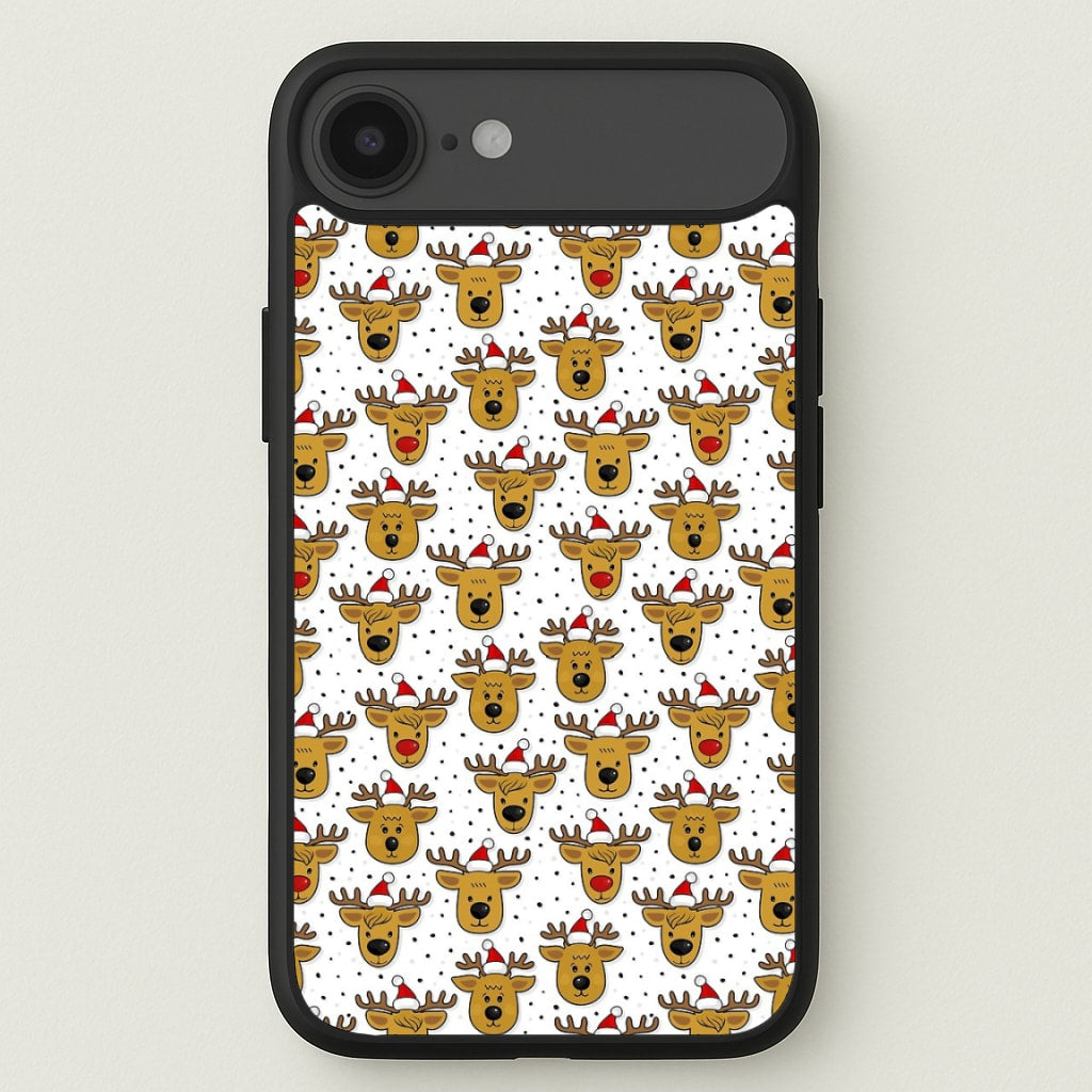 Reindeers In Santa Hats Pattern Phone Case for iPhone 17 Air