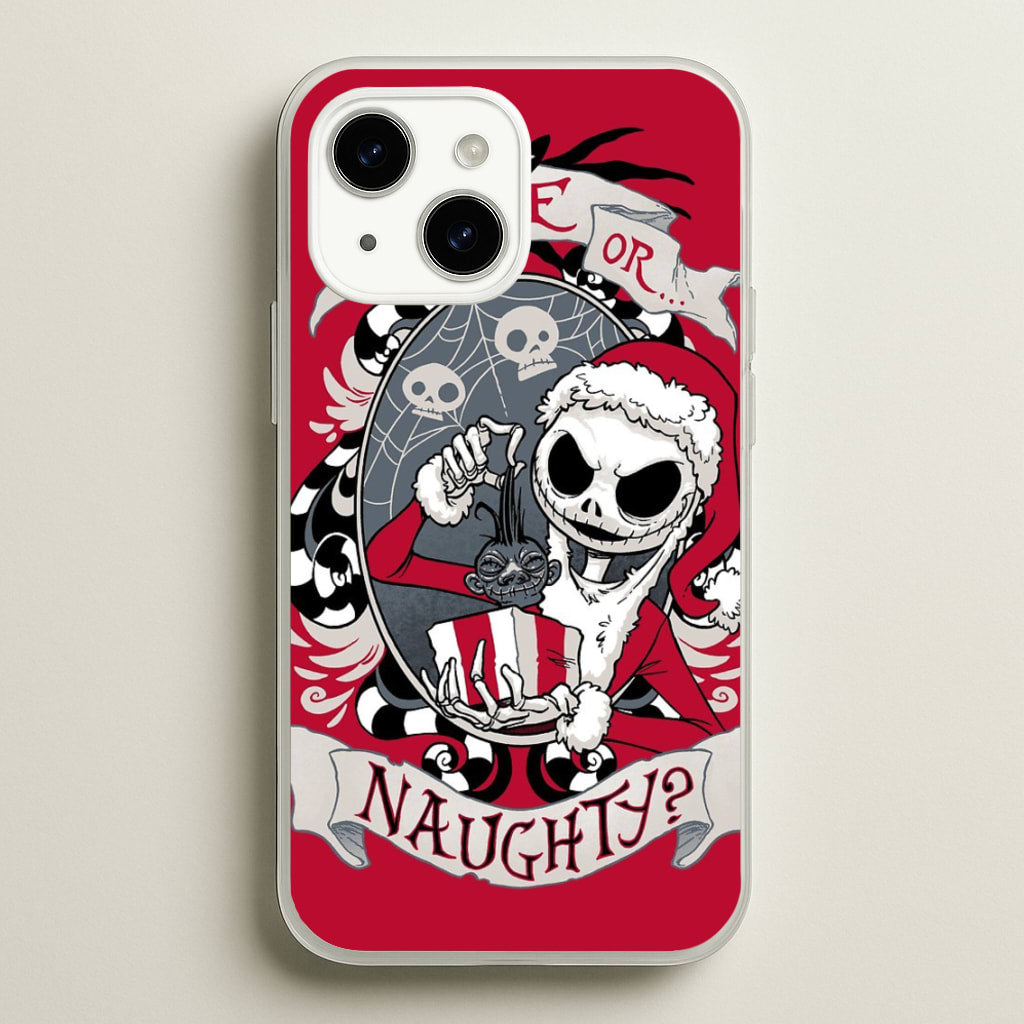 Nice Or Naughty - A Nightmare Before Christmas - Phone Case for iPhone 14 Plus