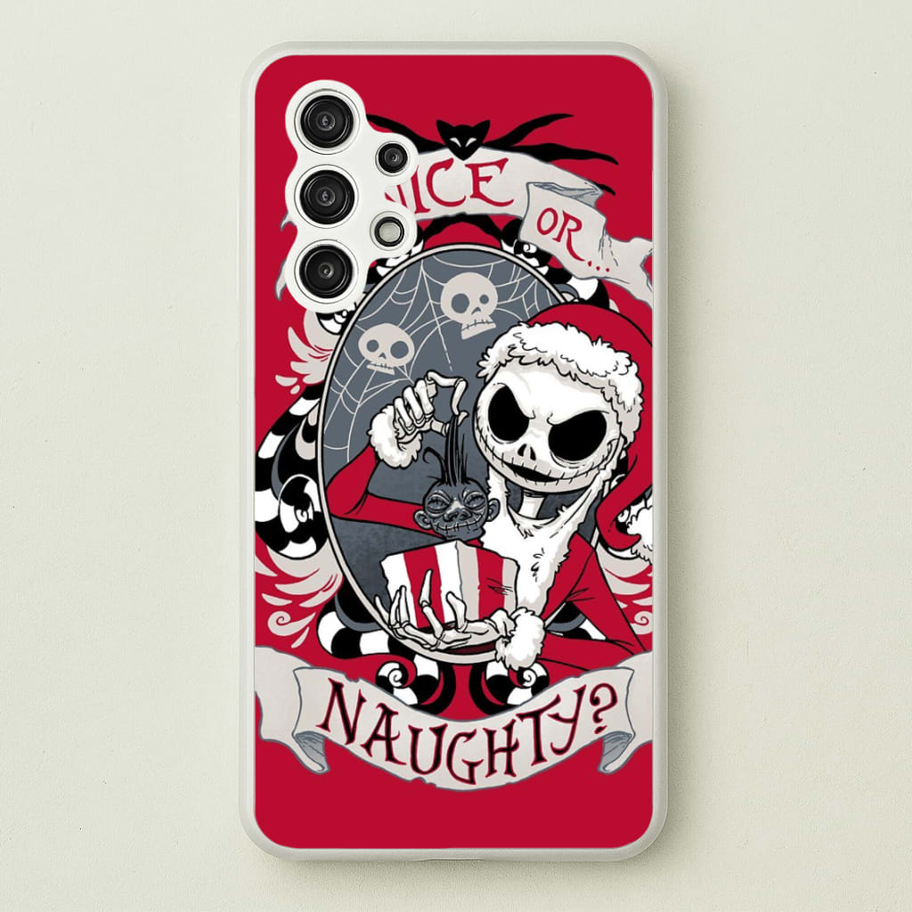 Nice Or Naughty - A Nightmare Before Christmas - Phone Case for Galaxy A13