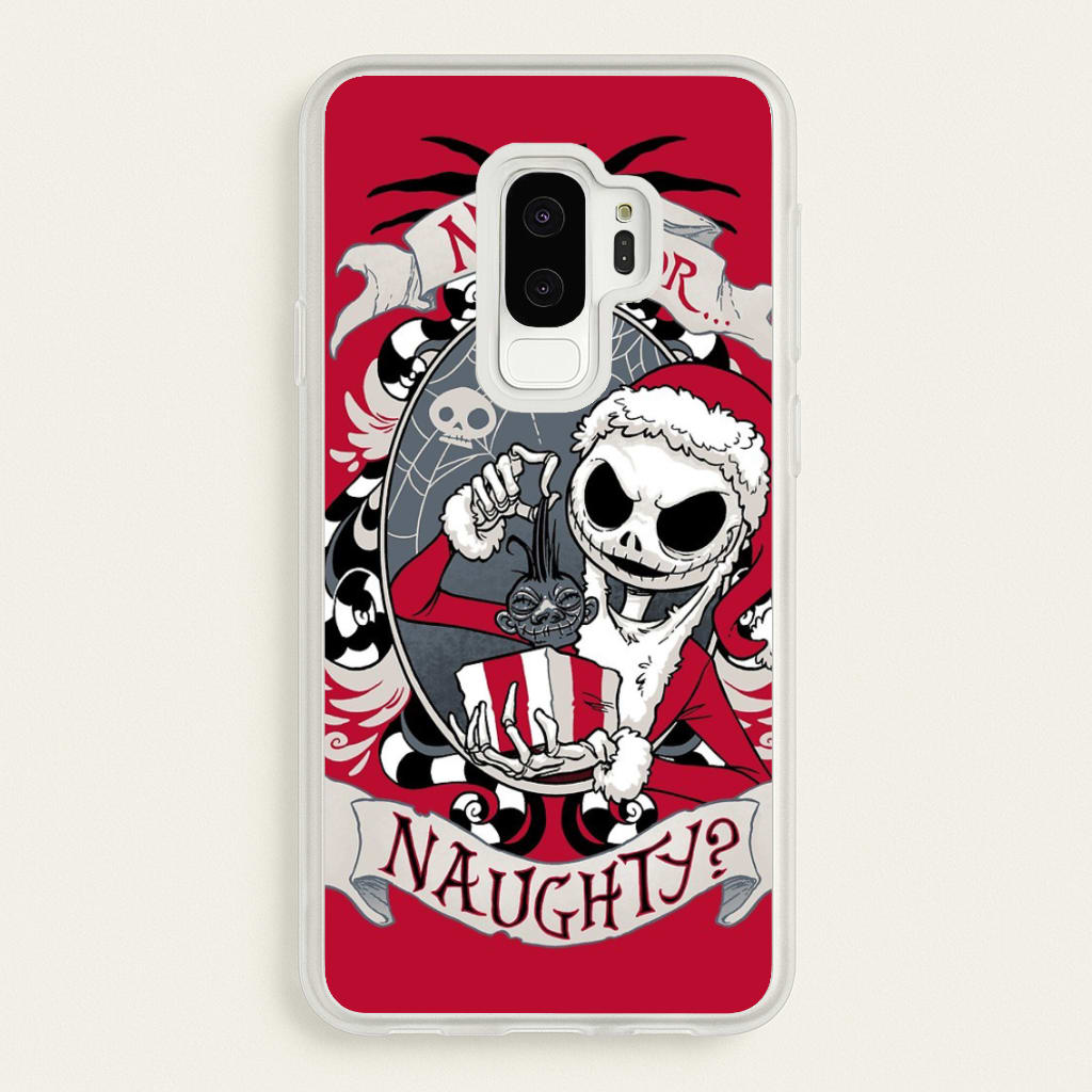 Nice Or Naughty - A Nightmare Before Christmas - Phone Case for Galaxy S9 Plus