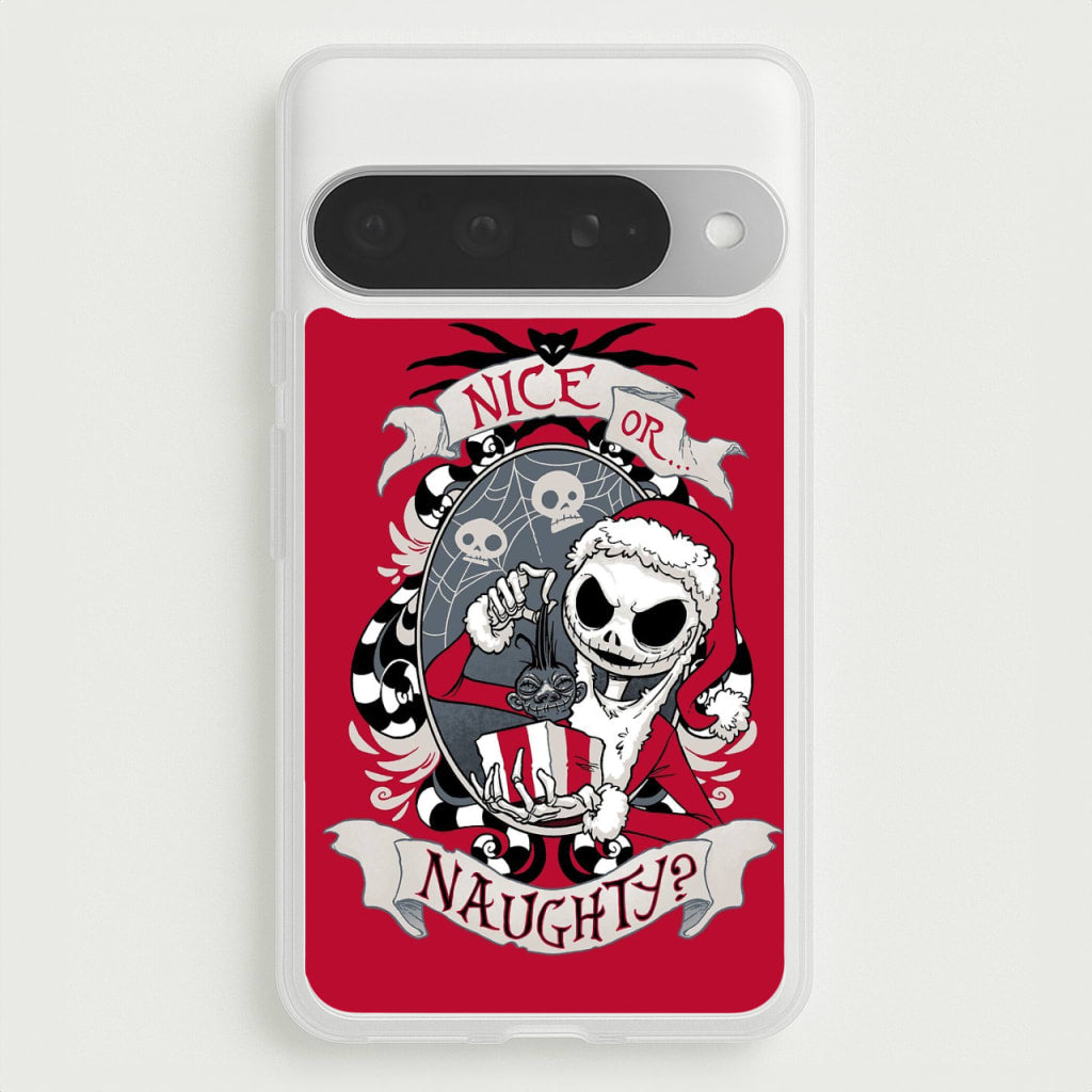 Nice Or Naughty - A Nightmare Before Christmas Phone Case for Google Pixel 10 Pro XL
