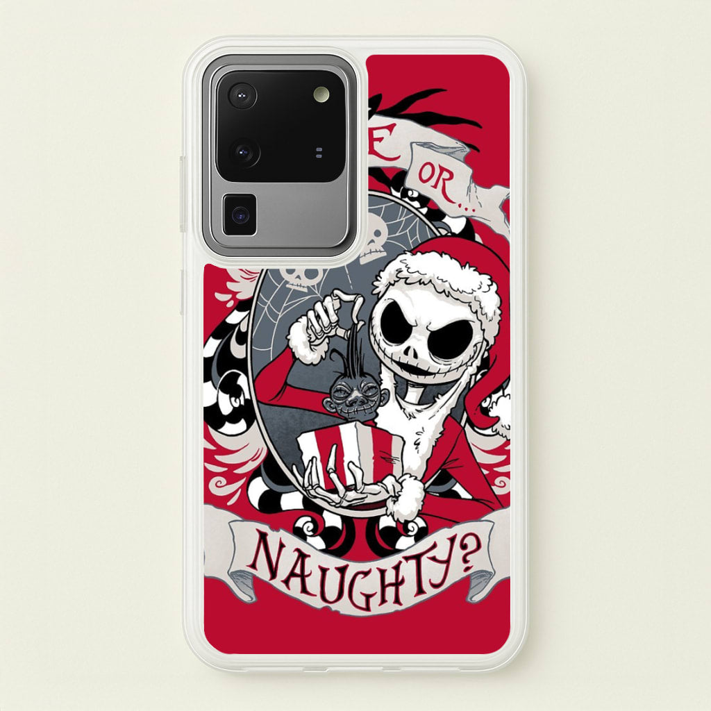 Nice Or Naughty - A Nightmare Before Christmas - Phone Case for Galaxy S20 Ultra
