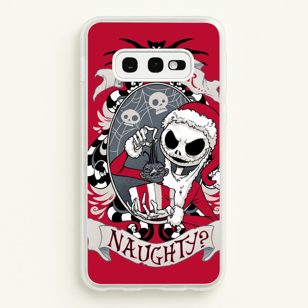 Nice Or Naughty - A Nightmare Before Christmas - Phone Case for Galaxy S10e