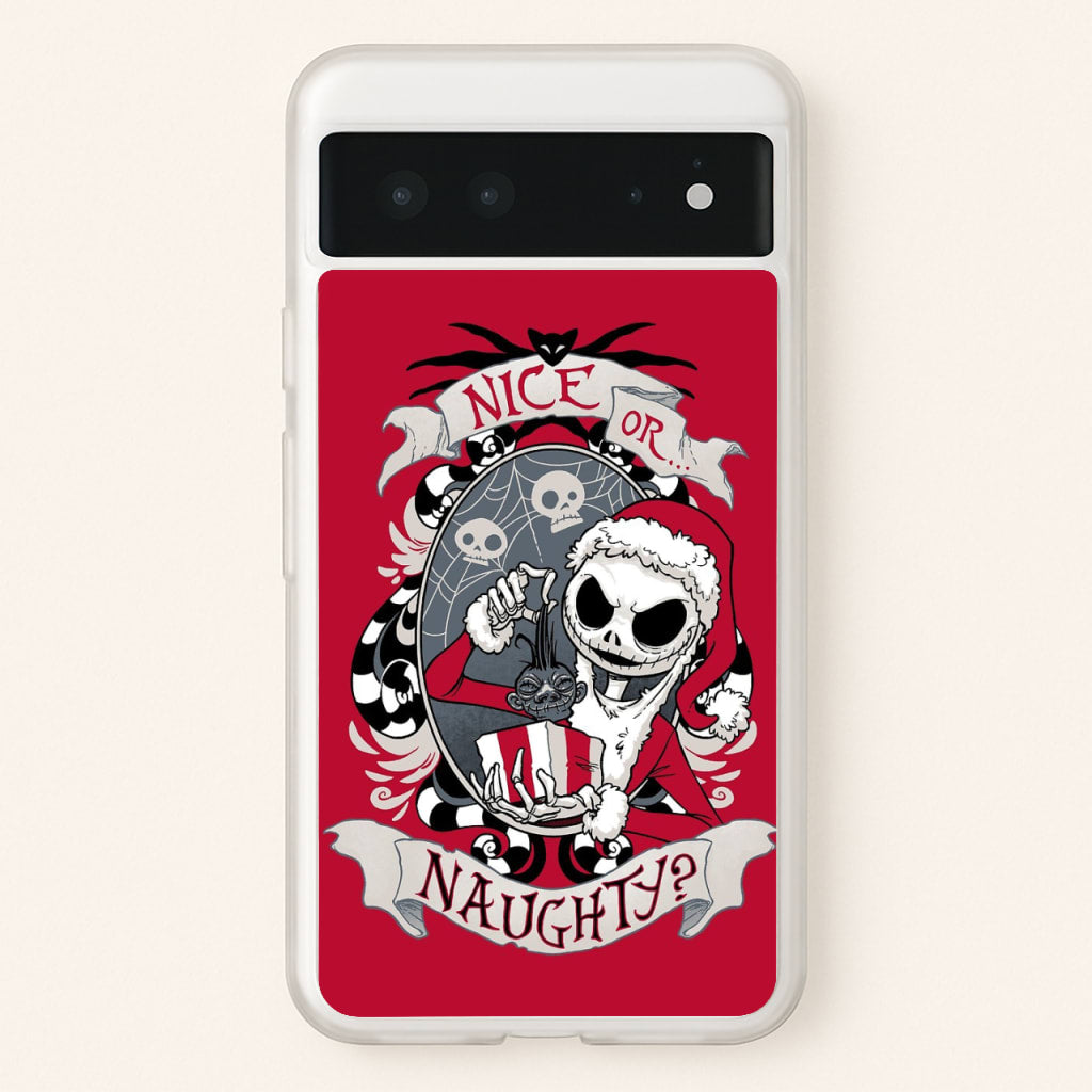 Nice Or Naughty - A Nightmare Before Christmas - Phone Case for Google Pixel 6