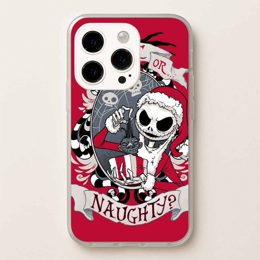 Nice Or Naughty - A Nightmare Before Christmas - Phone Case for iPhone 15 Pro Max