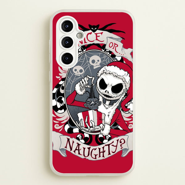 Nice Or Naughty - A Nightmare Before Christmas - Phone Case for Galaxy A54