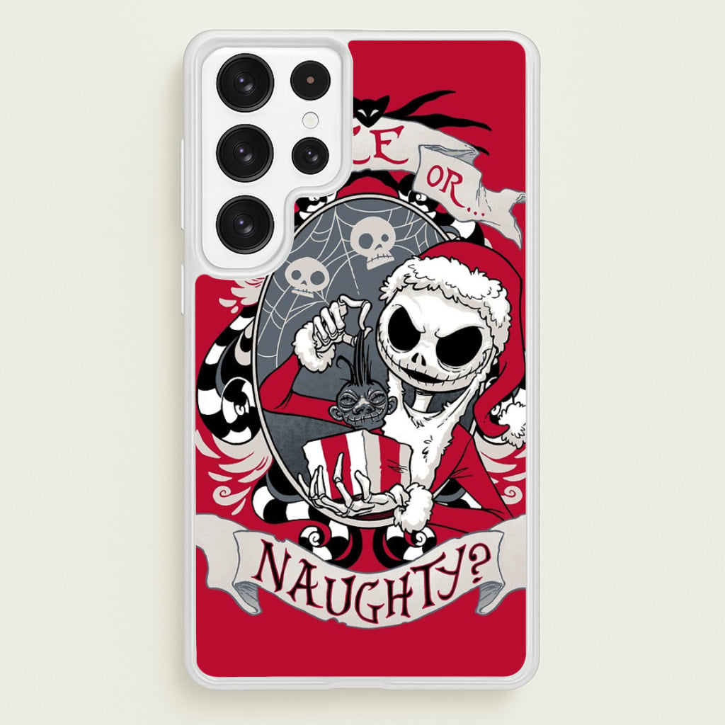 Nice Or Naughty - A Nightmare Before Christmas - Phone Case for Galaxy S23 Ultra