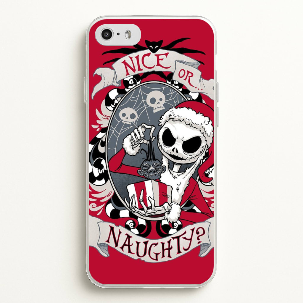 Nice Or Naughty - A Nightmare Before Christmas - Phone Case for iPhone 5 / 5s / SE 2016