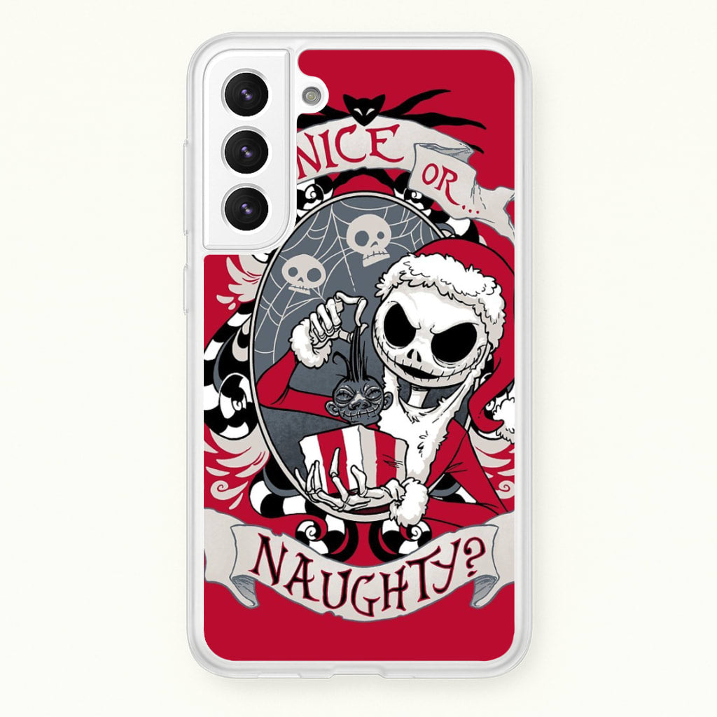 Nice Or Naughty - A Nightmare Before Christmas - Phone Case for Galaxy S21 Plus