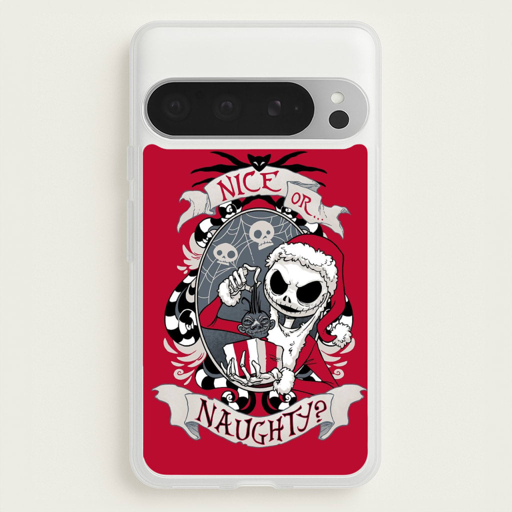 Nice Or Naughty - A Nightmare Before Christmas - Phone Case for Google Pixel 9 Pro XL