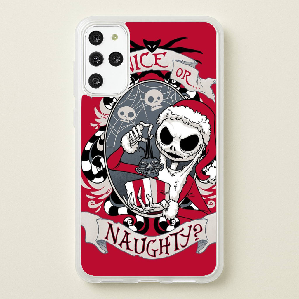 Nice Or Naughty - A Nightmare Before Christmas - Phone Case for Galaxy S20 Plus