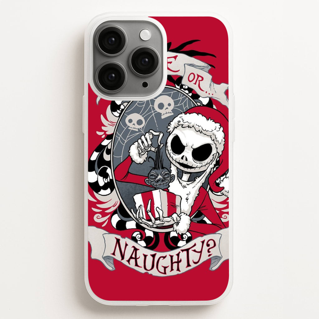 Nice Or Naughty - A Nightmare Before Christmas - Phone Case for iPhone 12 Pro Max