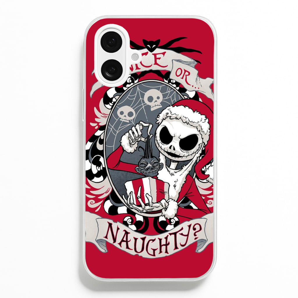 Nice Or Naughty - A Nightmare Before Christmas Phone Case