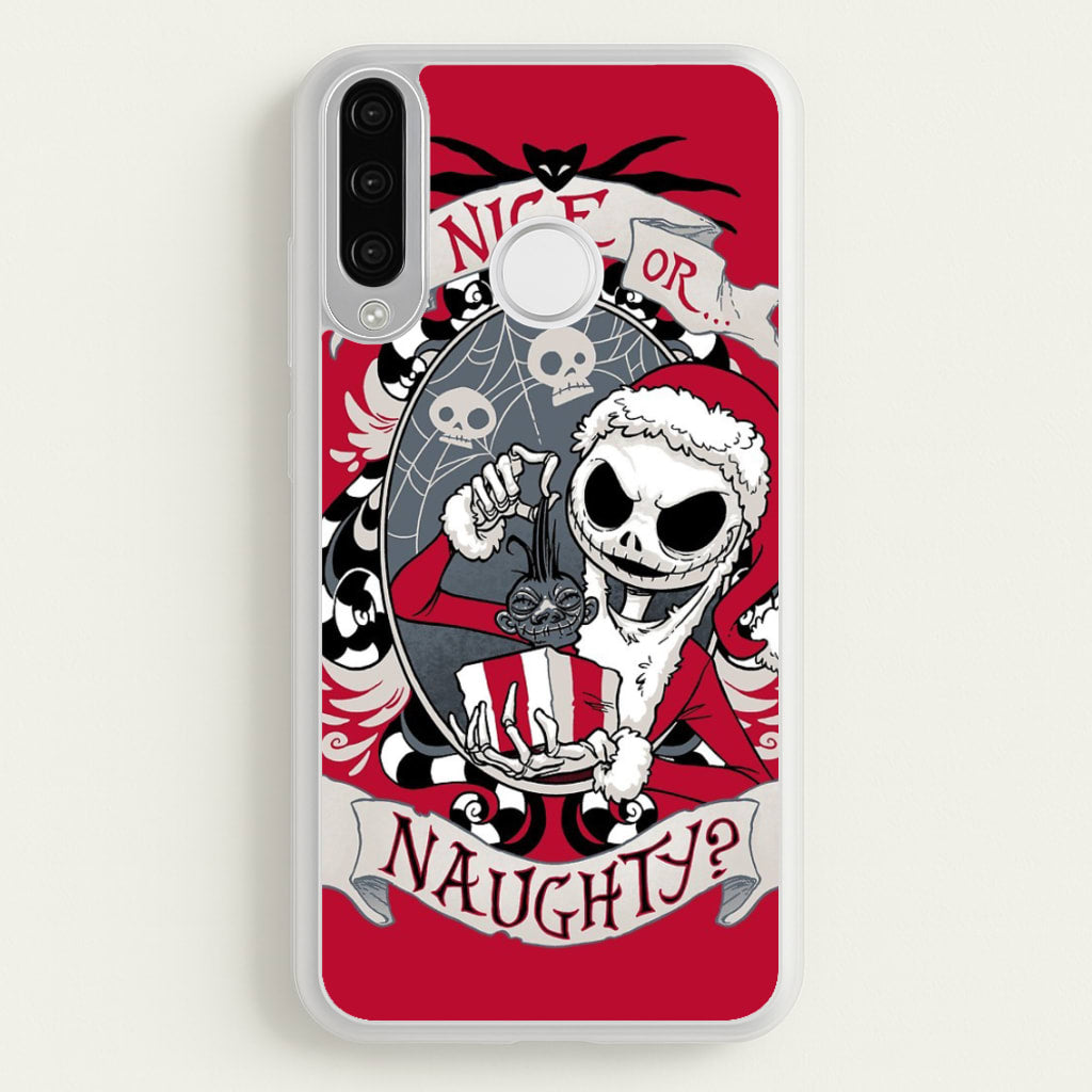 Nice Or Naughty - A Nightmare Before Christmas - Phone Case for Huawei P30 Lite