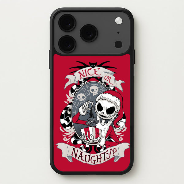 Nice Or Naughty - A Nightmare Before Christmas Phone Case for iPhone 17 Pro