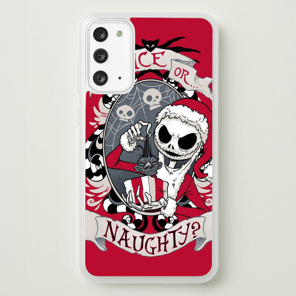 Nice Or Naughty - A Nightmare Before Christmas - Phone Case for Galaxy Note 20