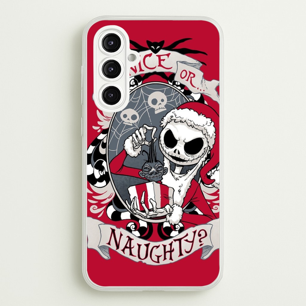 Nice Or Naughty - A Nightmare Before Christmas - Phone Case for Galaxy A16