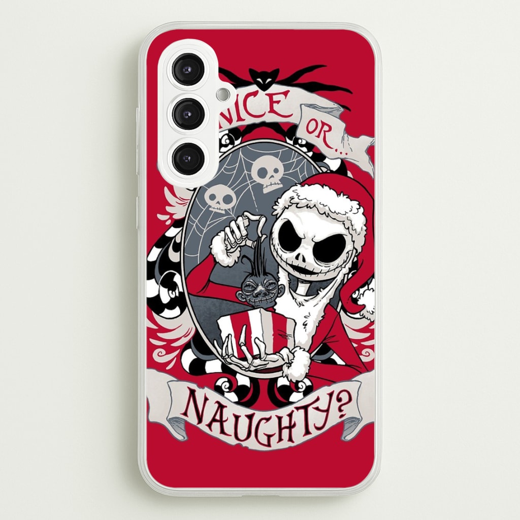 Nice Or Naughty - A Nightmare Before Christmas - Phone Case for Galaxy S23FE