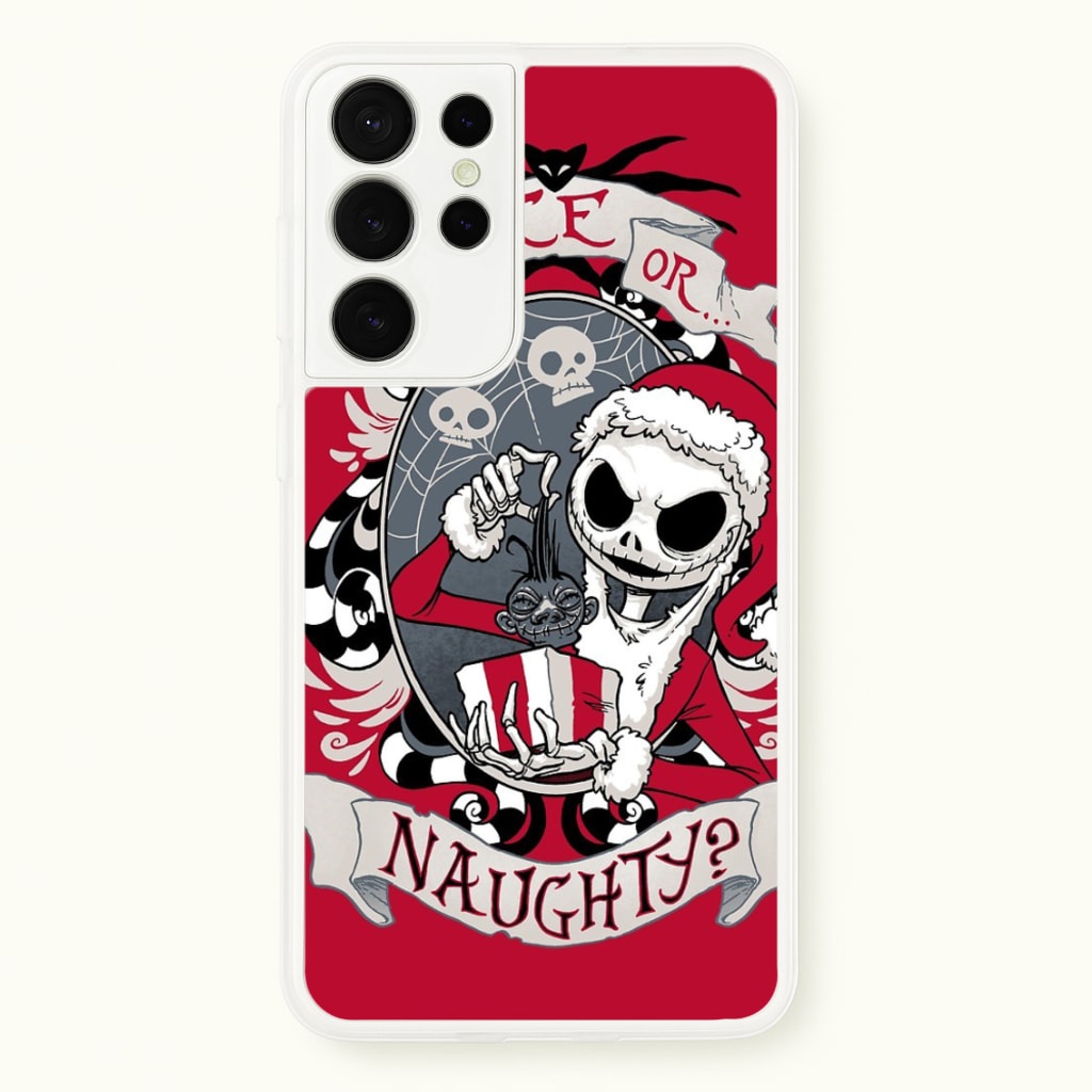 Nice Or Naughty - A Nightmare Before Christmas - Phone Case for Galaxy S21 Ultra