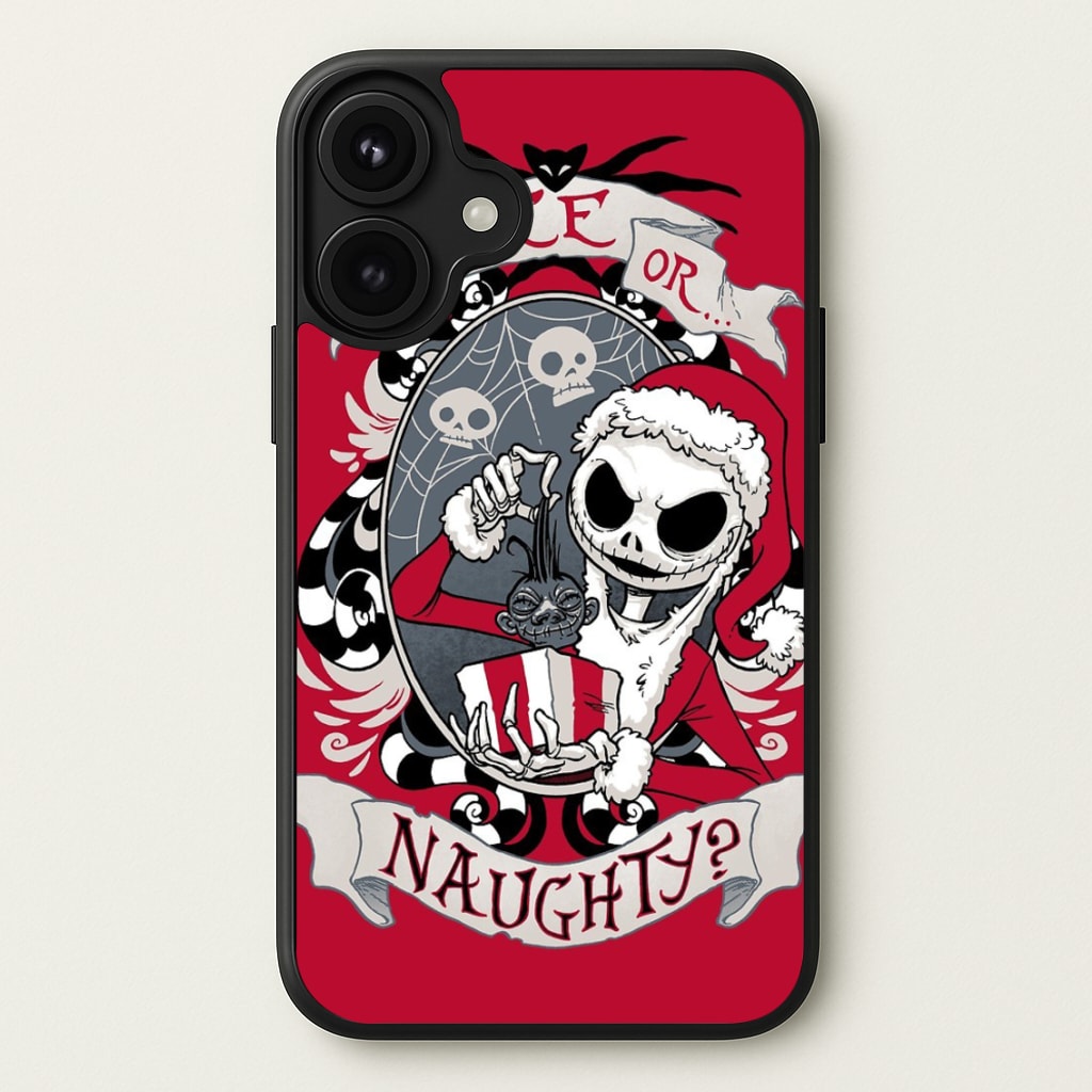 Nice Or Naughty - A Nightmare Before Christmas Phone Case for iPhone 17