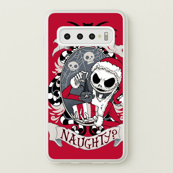 Nice Or Naughty - A Nightmare Before Christmas - Phone Case for Galaxy S10