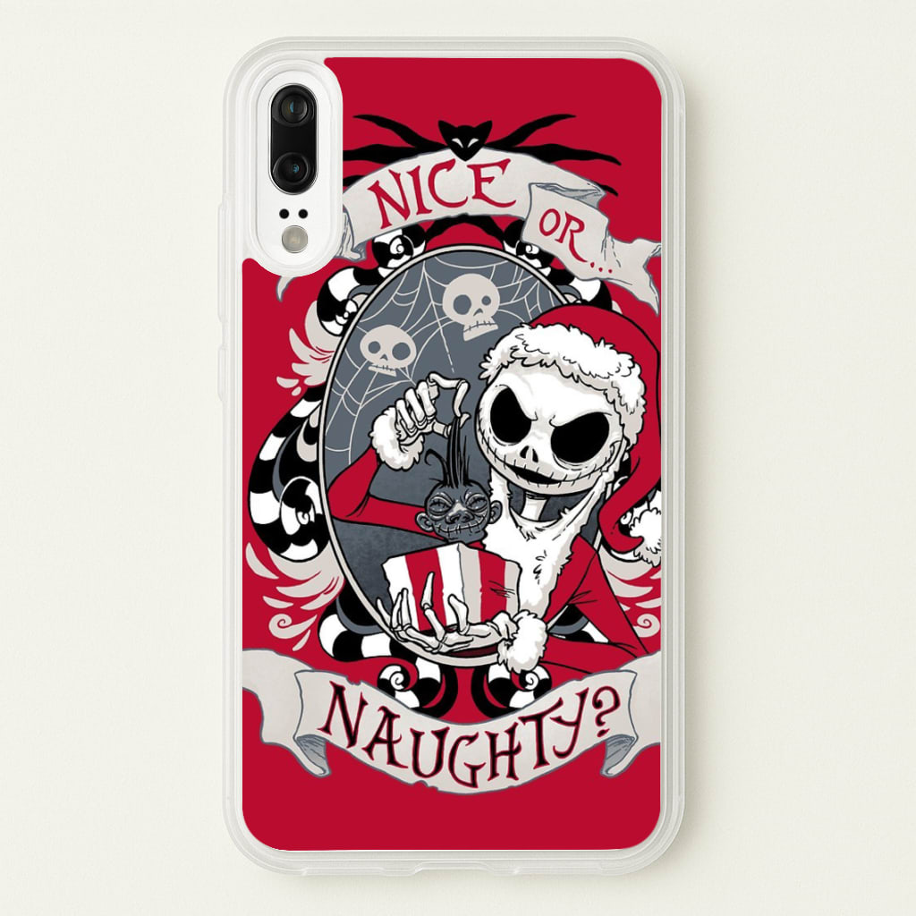 Nice Or Naughty - A Nightmare Before Christmas - Phone Case for Huawei P20