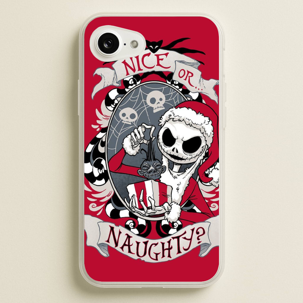 Nice Or Naughty - A Nightmare Before Christmas - Phone Case for iPhone 16e