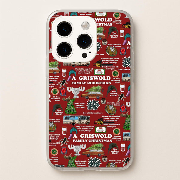 Christmas Holiday Collage - Phone Case for iPhone 15 Pro