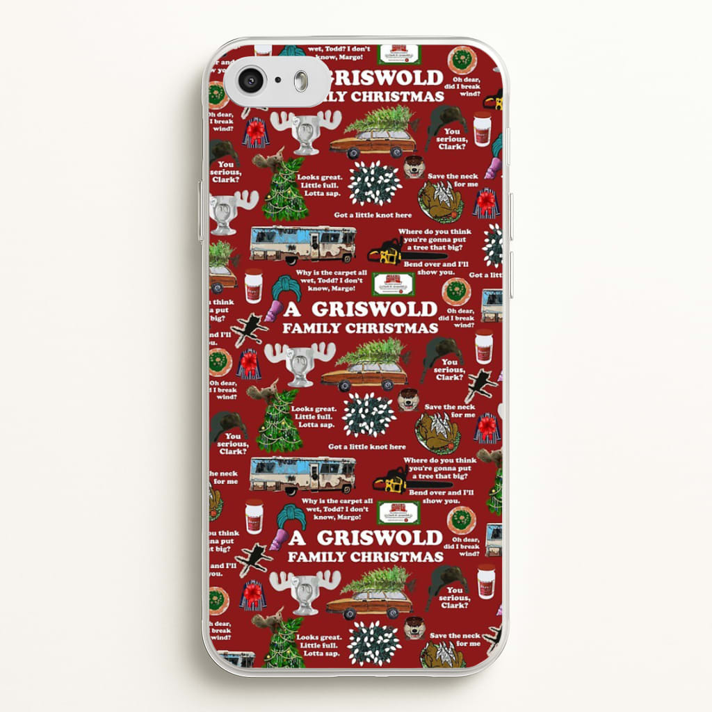 Christmas Holiday Collage - Phone Case for iPhone 5 / 5s / SE 2016