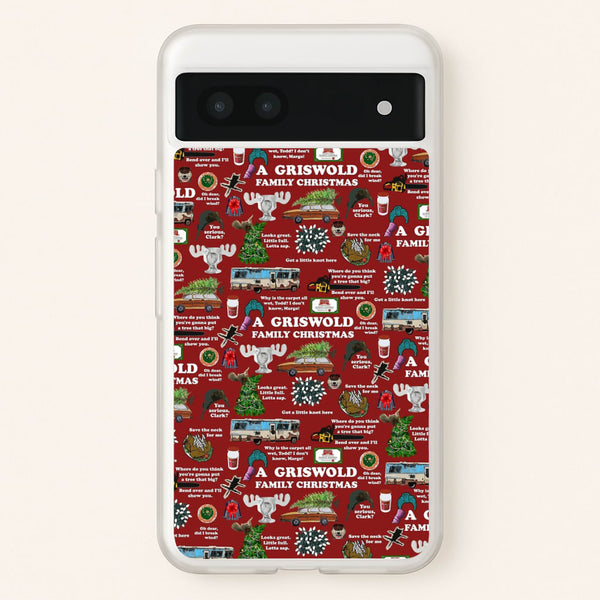 Christmas Holiday Collage - Phone Case for Google Pixel 7a