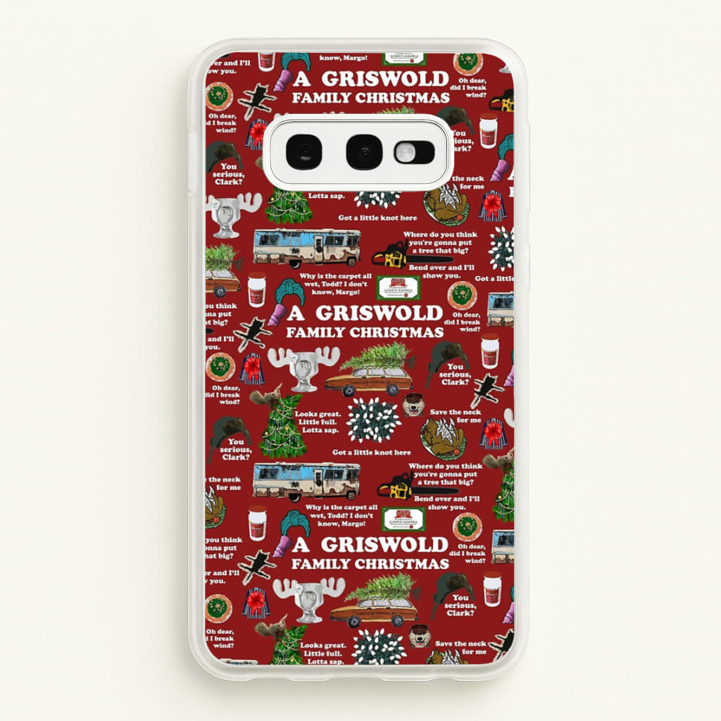 Christmas Holiday Collage - Phone Case for Galaxy S10e