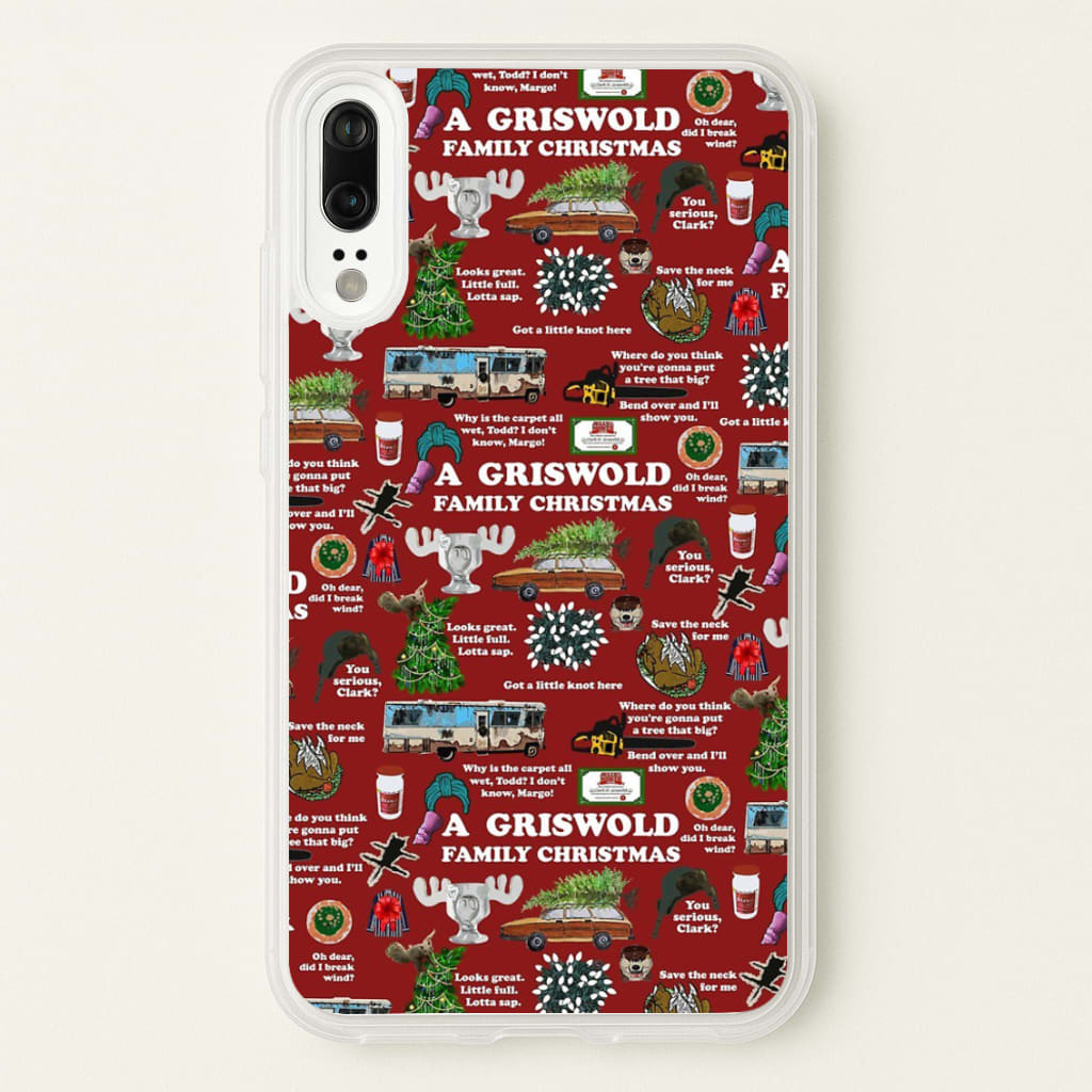 Christmas Holiday Collage - Phone Case for Huawei P20