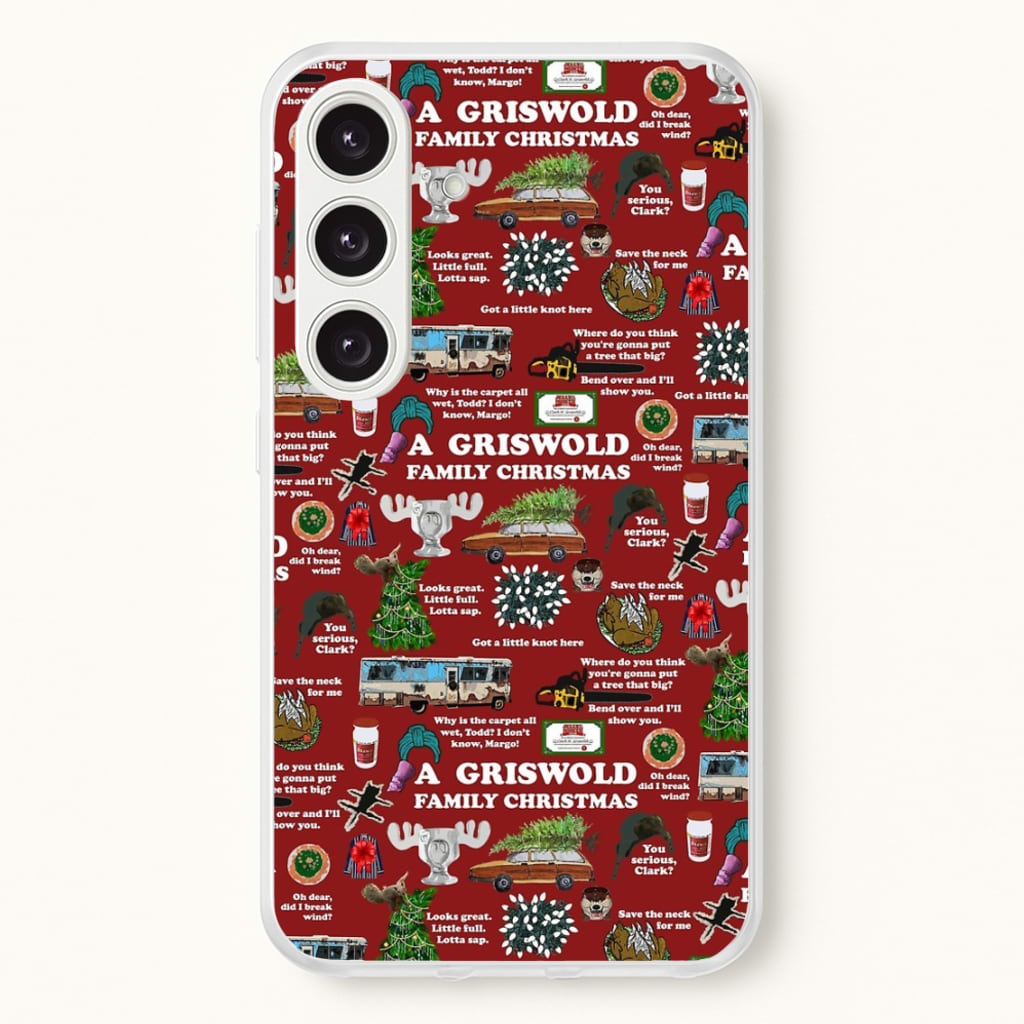 Christmas Holiday Collage - Phone Case for Galaxy S24