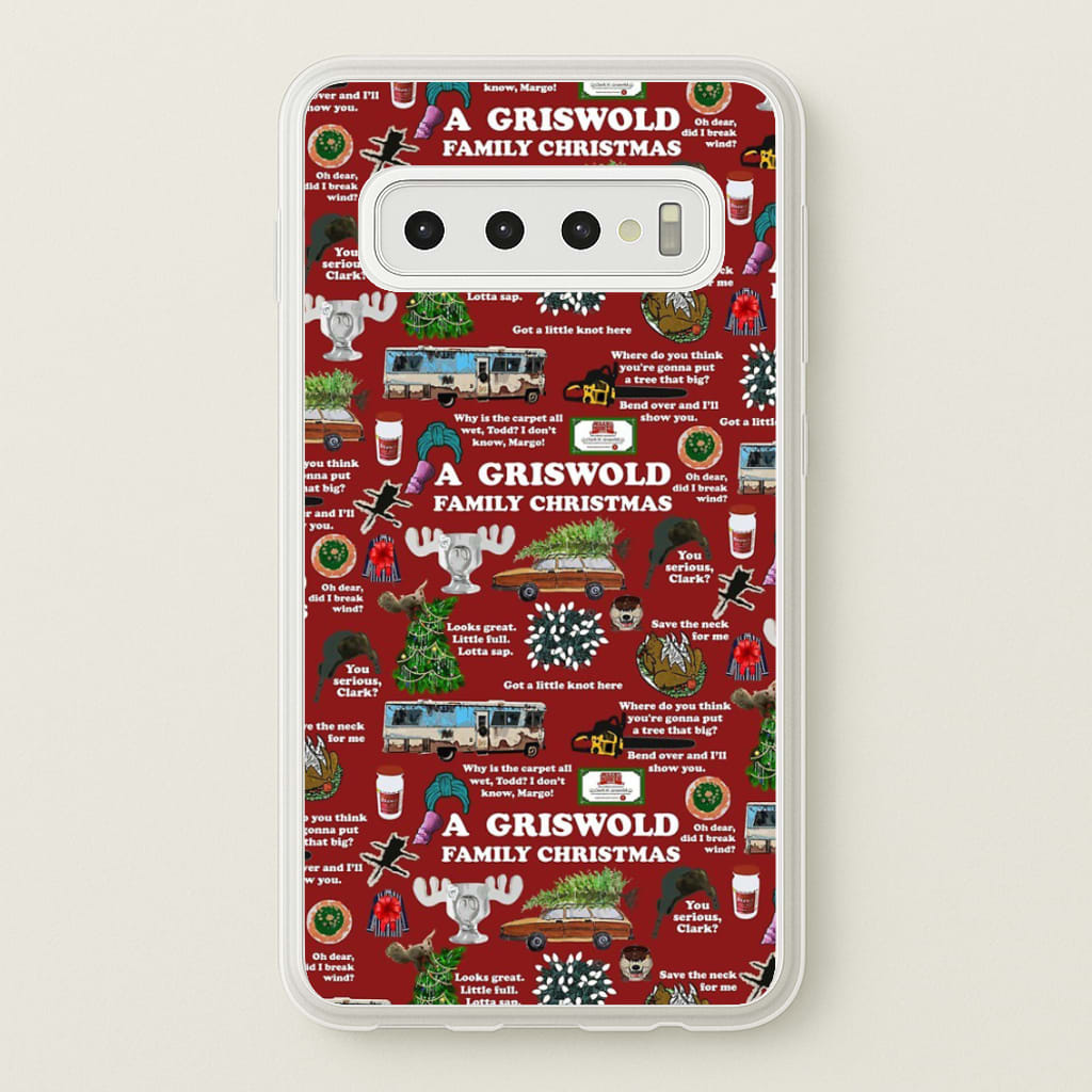 Christmas Holiday Collage - Phone Case for Galaxy S10 Plus