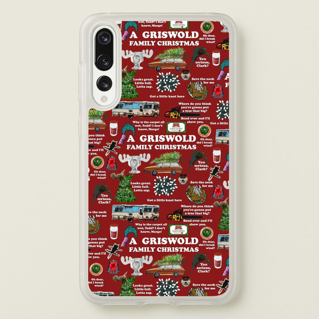 Christmas Holiday Collage - Phone Case for Huawei P20 Pro