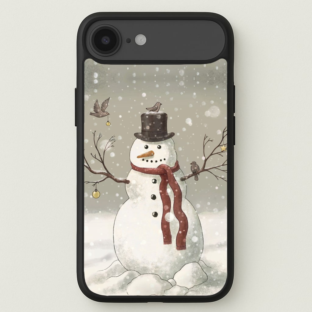 Christmas Snowman Drawing Phone Case for iPhone 17 Air