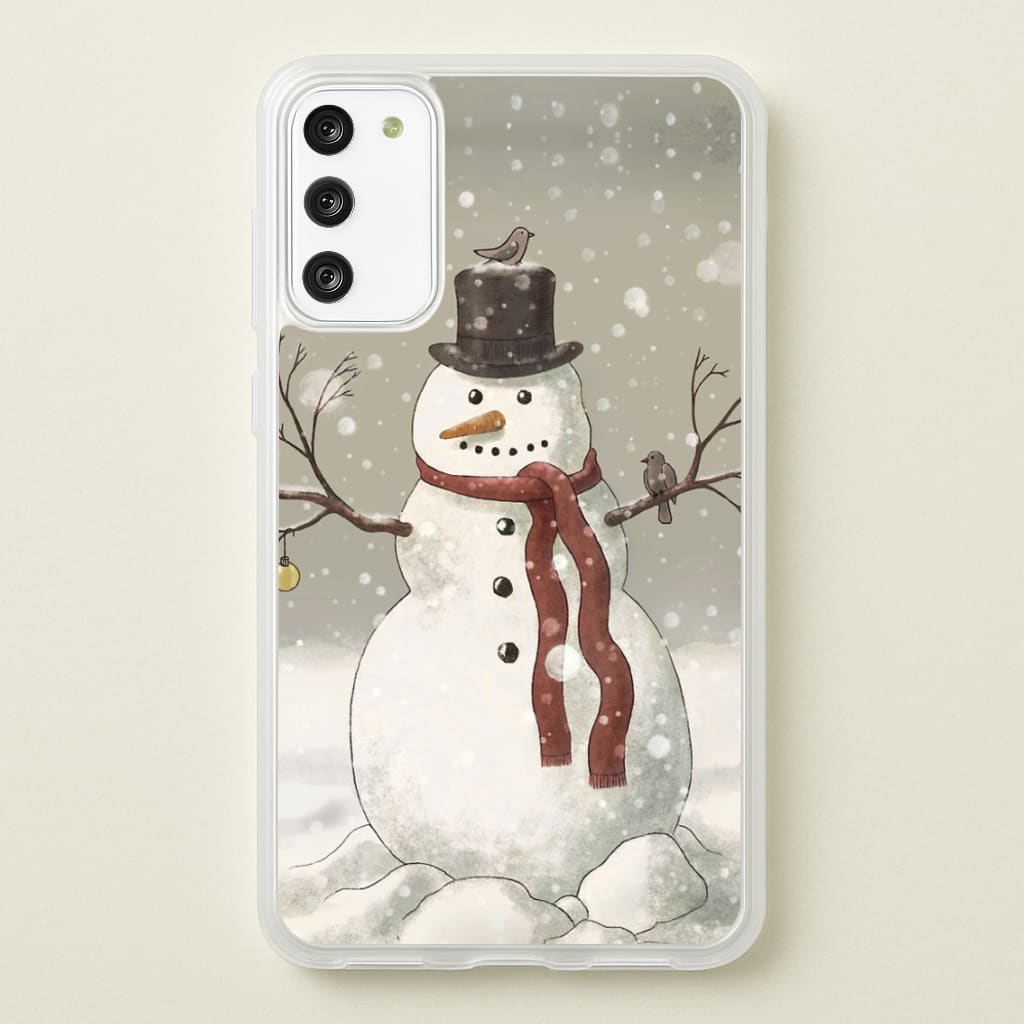 Christmas Snowman Drawing - Phone Case for Galaxy A41