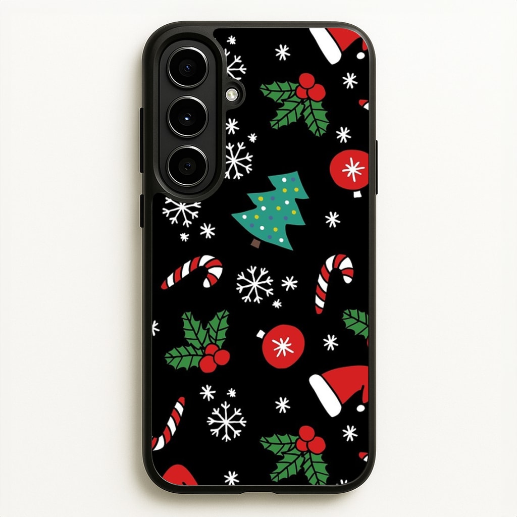 Christmas Objects Pattern - Phone Case for Galaxy A56