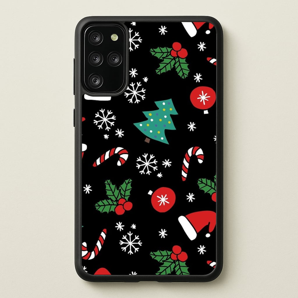 Christmas Objects Pattern - Phone Case for Galaxy S20 Plus