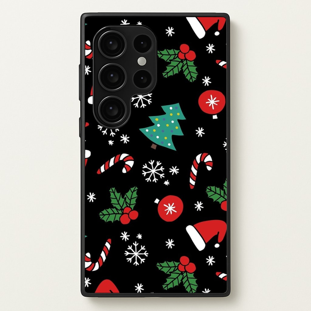 Christmas Objects Pattern - Phone Case for Galaxy S24 Ultra