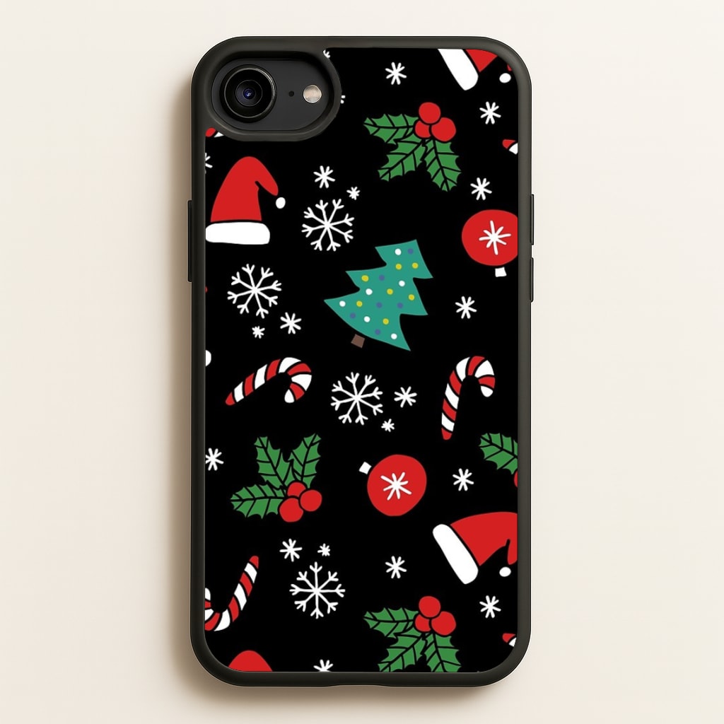 Christmas Objects Pattern - Phone Case for iPhone 6 / 7 / 8 / SE