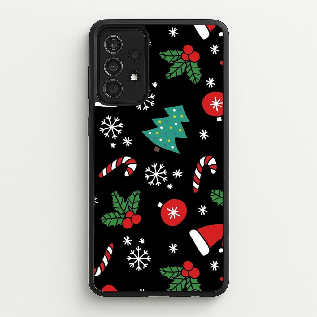 Christmas Objects Pattern - Phone Case for Galaxy A52 / A52s