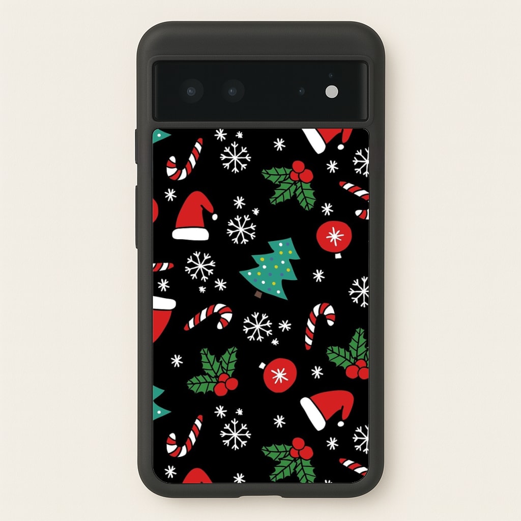 Christmas Objects Pattern - Phone Case for Google Pixel 6