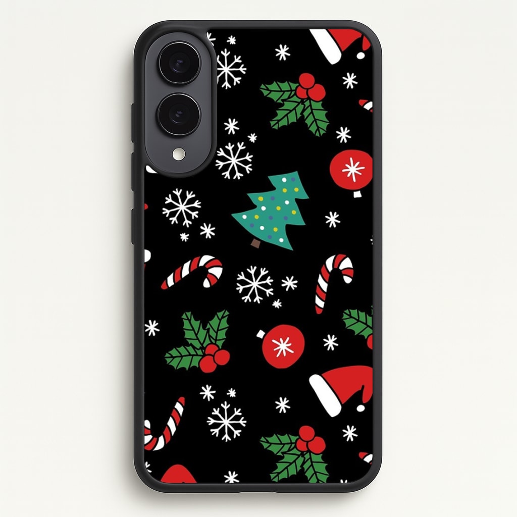 Christmas Objects Pattern - Phone Case for Galaxy S25 Edge