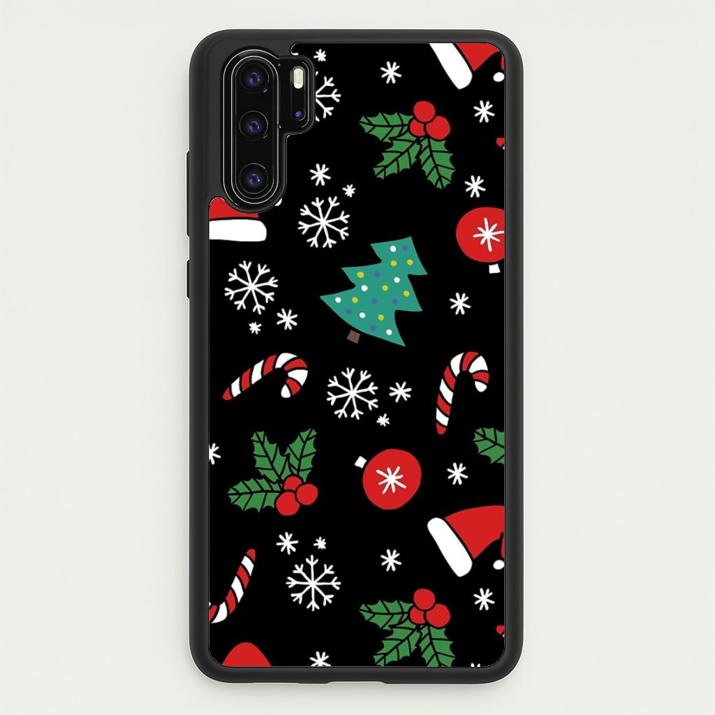Christmas Objects Pattern - Phone Case for Huawei P30 Pro
