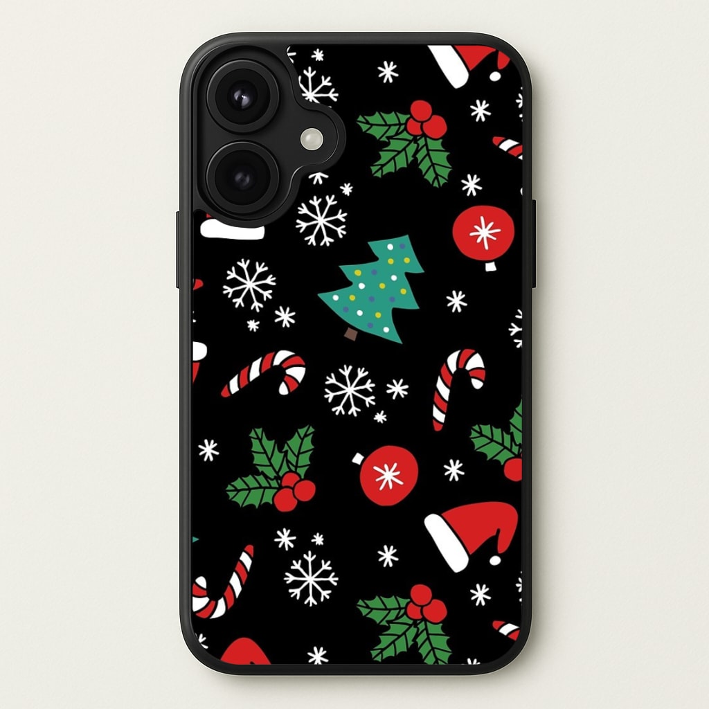 Christmas Objects Pattern Phone Case for iPhone 17