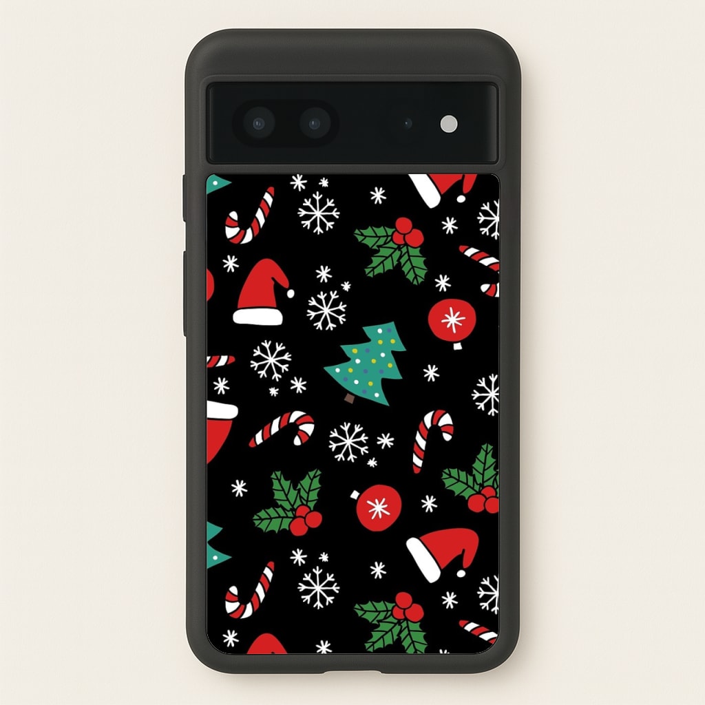 Christmas Objects Pattern - Phone Case for Google Pixel 7