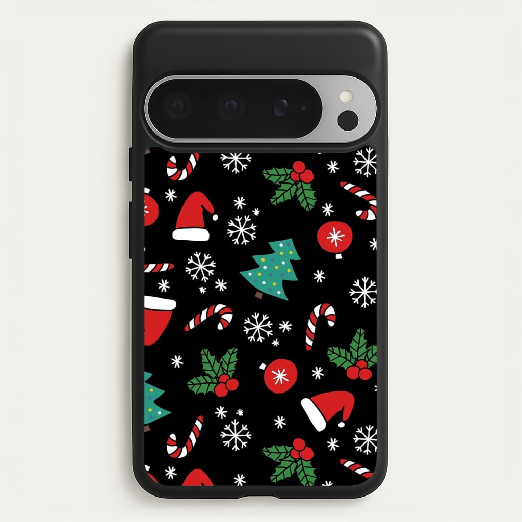Christmas Objects Pattern - Phone Case for Google Pixel 9 Pro XL